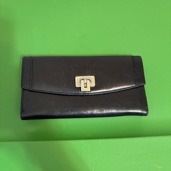 Nordstrom Handbags - Vintage black Nordstrom trifold wallet